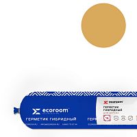 Гибридный герметик Ecoroom PS-16, 600 мл, бледно-желтый, STP-POLYMER, файл-пакет